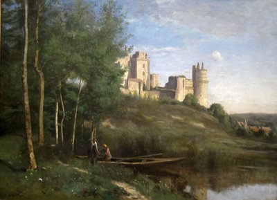 Rovine del Castello di Pierrefonds da Jean Baptiste Camille Corot